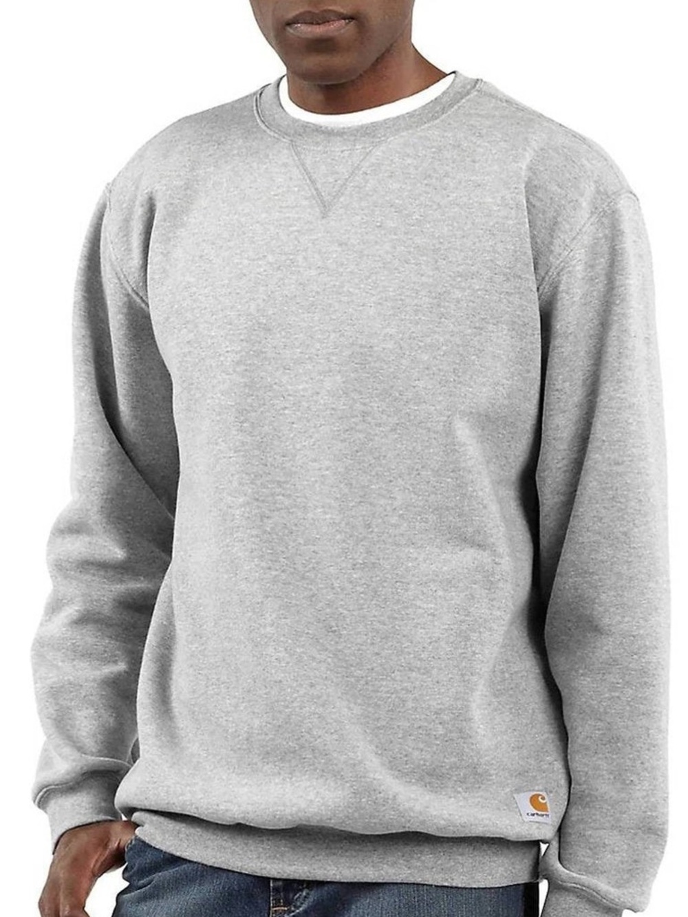 Carhartt NWT Midweight Crewneck Sweatshirt XL // Heather Grey Loose Fit (K124)